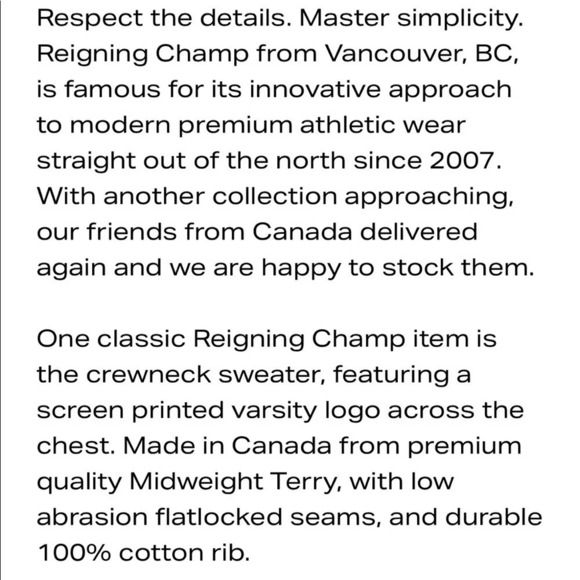 REIGNING CHAMP Varsity Crewneck Mid Weight Terry
Court blue/white Men Sweatshirt - Picture 8 of 16